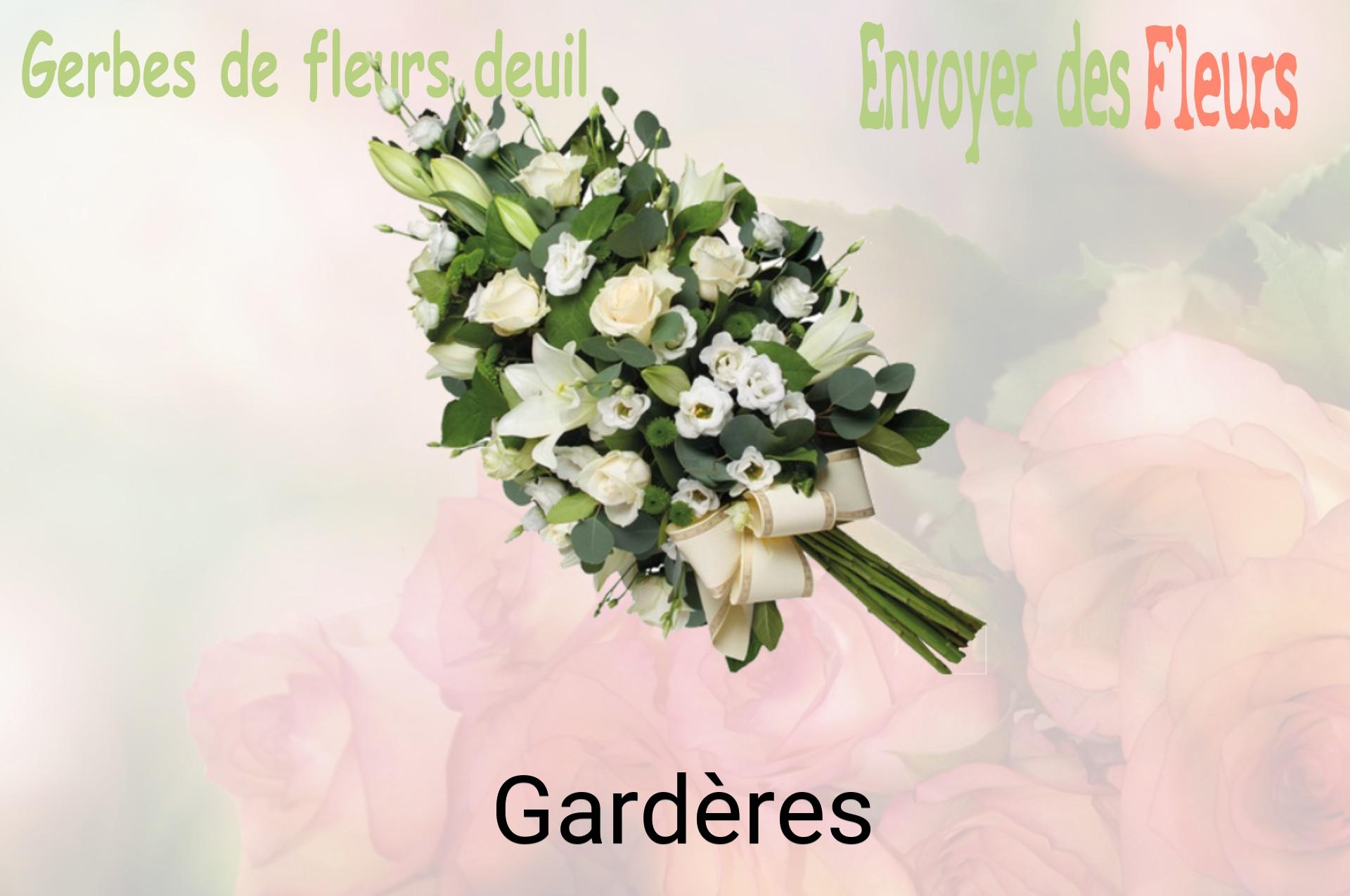 Gerbe de fleurs de deuil livrée à Gardères